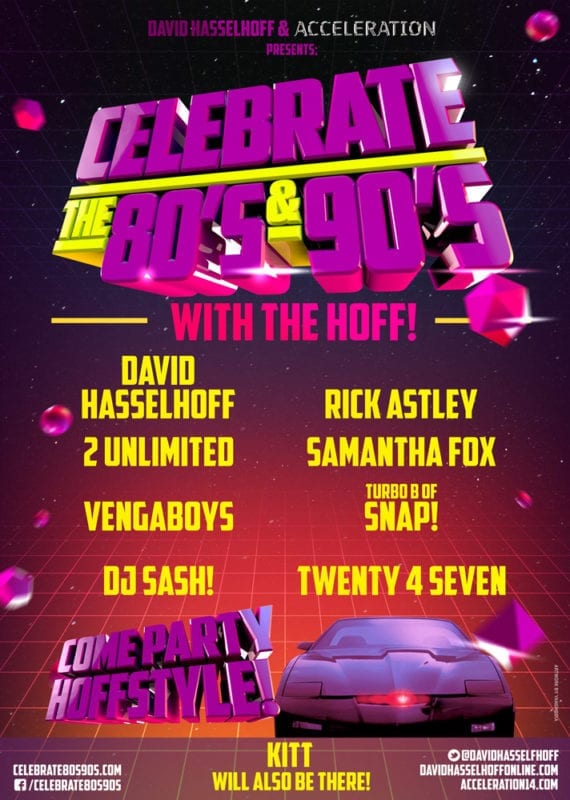 Celebrate the 80's & 90's with the Hoff