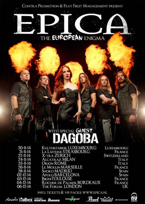 official Flyer: Epica-Tour 2014