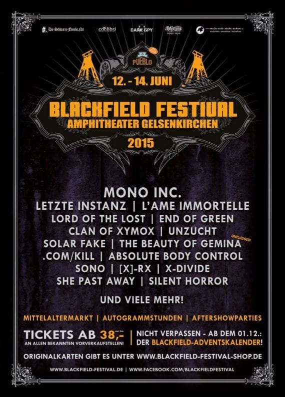 Flyer: Blackfield Festival 2015
