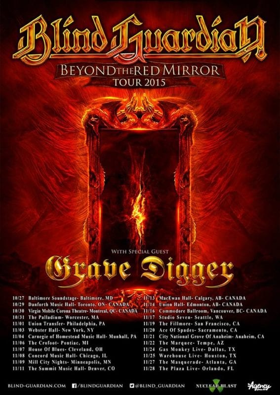 Flyer: Blind Guardian & Grave Digger Amerika Tour