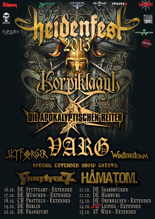 Official Flyer: Heidenfest Tour 2015