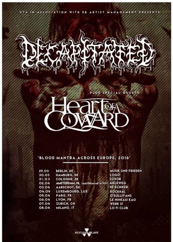 Tourflyer: Decapitated (Quelle: Nuclear Blast)