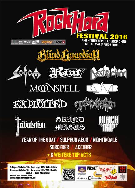 Flyer: Rock Hard Festival 2016