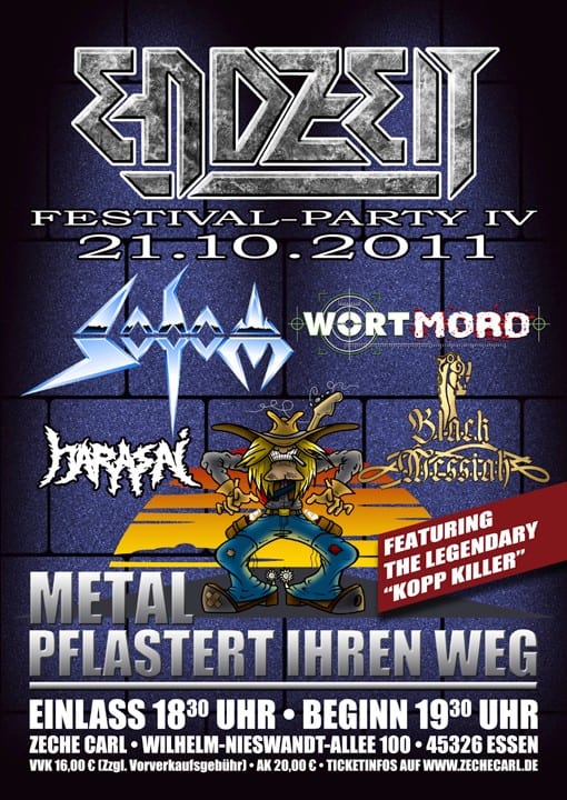 Flyer: Endzeit Festival-Party 2011