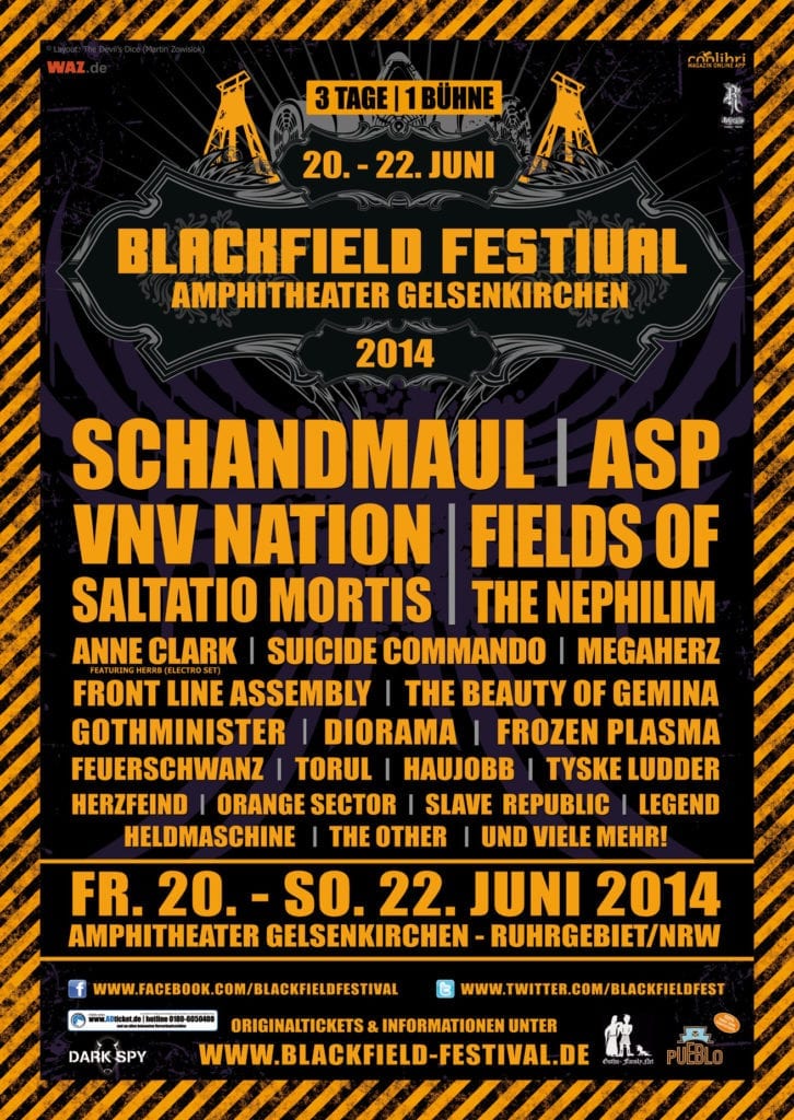 official Flyer: Blackfield Festival 2014