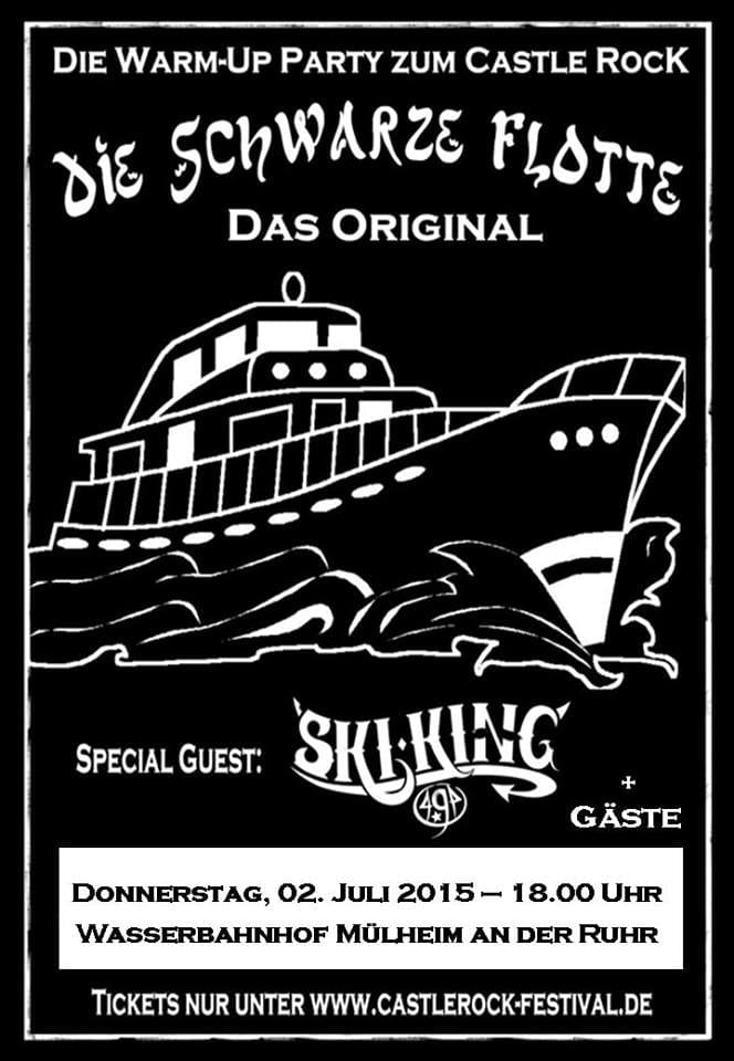 Flyer: Die Schwarze Flotte - Castle Rock Warm Up 2015