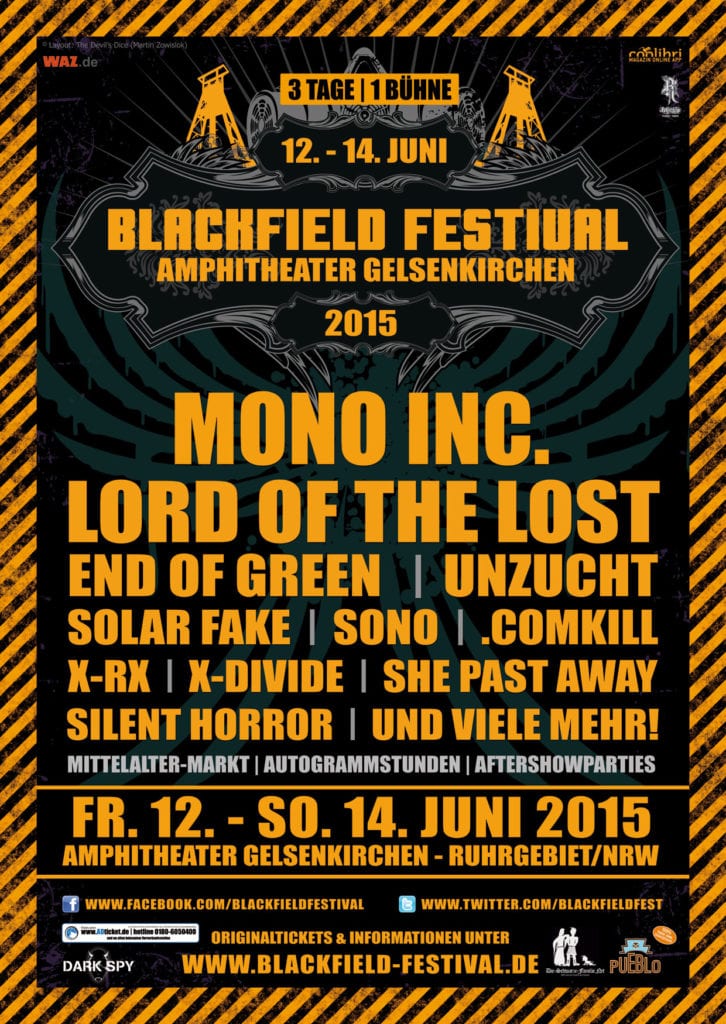 Official Flyer: Blackfield Festival 2015