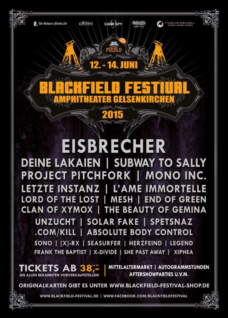 Flyer: Blackfield Festival 2015