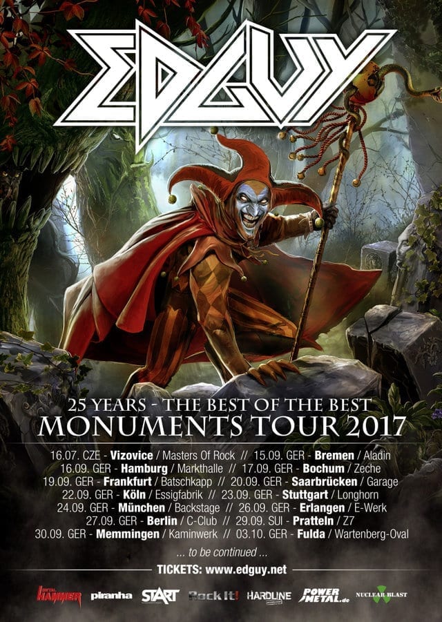 Official Flyer: Edguy - Monuments-Tour